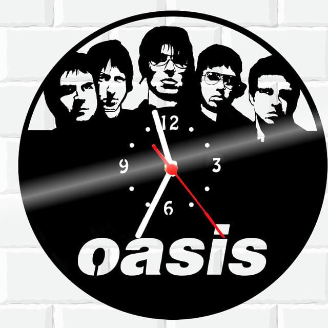 Relógio Parede Vinil Lp Ou Mdf Oasis Rock Banda