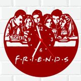 Relógio Parede Vinil Lp Ou Mdf Friends Serie 1