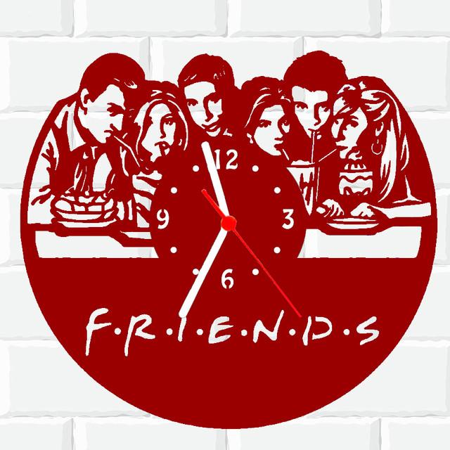 Relógio Parede Vinil Lp Ou Mdf Friends Serie 1