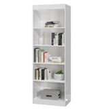 Estante Livreiro Multiuso 4 Prateleiras 1,78m Office Branco J&amp;a Branco