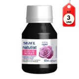 Kit C/03 Natutrat Rosas Óleo Capilar 60ml