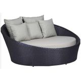 Chaise Sofá Livia Varanda Jardim Trama Original Preto