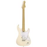 Guitarra Aria 714-mk2 Fullerton Marble White