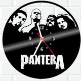 Relógio Parede Vinil Lp Ou Mdf Pantera Rock Banda