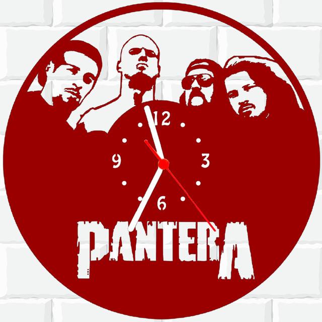 Relógio Parede Vinil Lp Ou Mdf Pantera Rock Banda