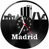 Relógio Parede Vinil Lp Ou Mdf Madrid Espanha