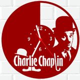 Relógio Parede Vinil Lp Ou Mdf Charles Chaplin 3