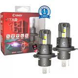 Lâmpada Super Led Mini Cinoy Star 6000 H1 H3 H4 H7 H11 Hb3 Hb4 H27