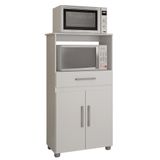 Armario Multiuso Havana New Cozinha Com 2 Portas E 1 Gaveta Branco