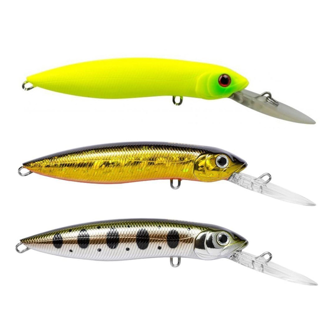 Kit 3 Iscas Artificiais Profundidade Marine Sports Power Minnow 120dr 12cm 32g