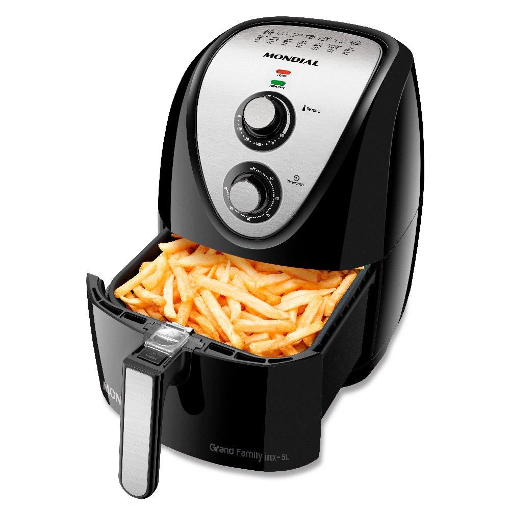 Fritadeira Mondial Air Fryer 5 Litros Afn50bi Preta 220v