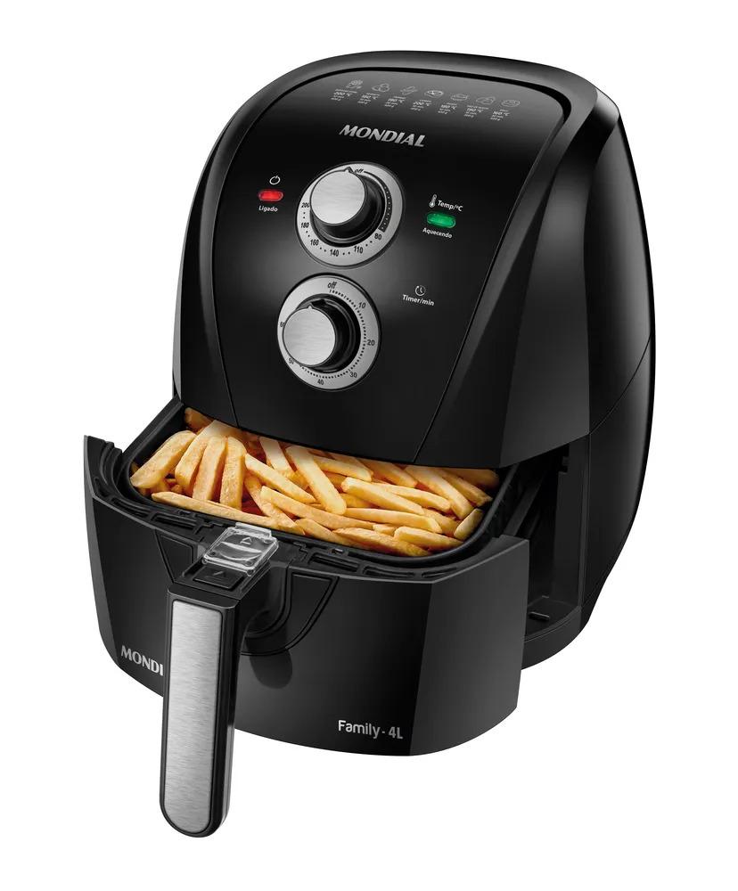 Fritadeira Air Fryer 4l Mondial Afn40le Preta 220v