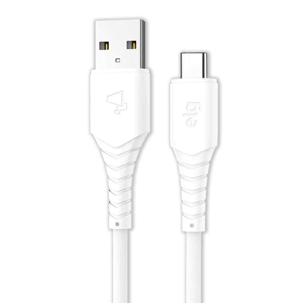 Cabo Usb Tipo-c 1.2m Elg Tc12w Branco