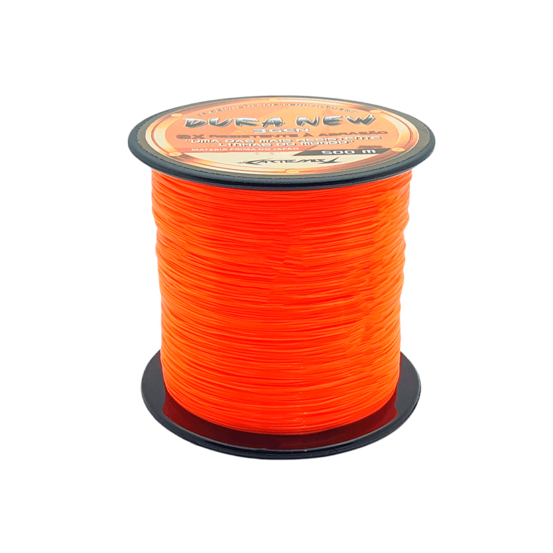 Linha Mono Super Resistente Artemis Dura New 500m 0.33mm 25lbs Varias Cores