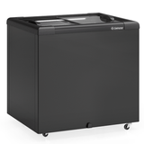 Freezer/conservador Horizontal All Black Ghd-200 Lb Pr- Dupla Ação 210 Litros Led Perimetral - Gelopar 220v Gelopar