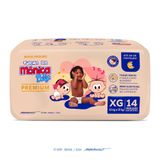 Fralda Turma Da Mônica Baby Premium Jumbo Xg Com 14un