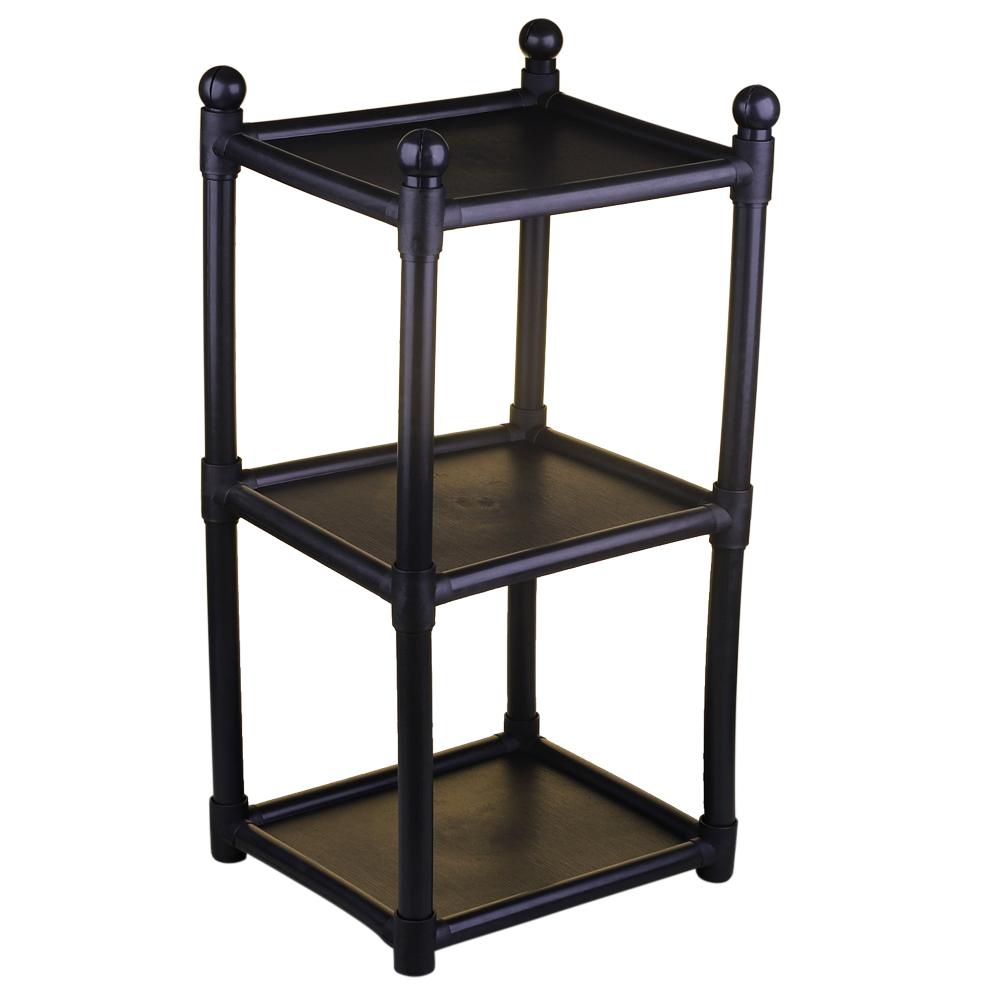 Estante 3 Prateleiras São Bernardo Kit D Preta