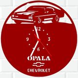 Relógio Parede Vinil Lp Ou Mdf Opala Carro