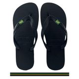 Chinelo Unissex Preto 41/42 Tropical Brasil