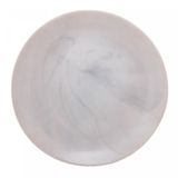 Luminarc Prato Raso Em Vidro Diwali Marble 25cm Luminarc Cinza Claro