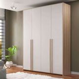 Guarda-roupa Modulado Raven 4 Pt 3 Gv Branco E Nature