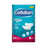 Fralda Adulto Cotidian Bem Estar Confort Plus M 8 Unidades Fralda Adulto Bem Estar Confort Plus M 8 Unidades