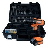 Kit Parafusadeira 12v Com Maleta 110 Peças Rayco Bivolt