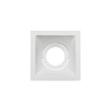Spot De Embutir Recuado Stella Square Mr16 Gu10 Quadrado Bivolt Branco
