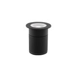 Embutido De Solo Led Stella Focco 5w Bivolt Preto 3000k Luz Amarela