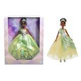 Boneca Articulada Tiana Edição Comemorativa De 100 Anos - Disney Collector Platinum - Princesas Disney - Mattel - Hlx61