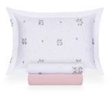 Jogo De Cama Solteiro Malha Panda - Naturalle Fashion Estampado