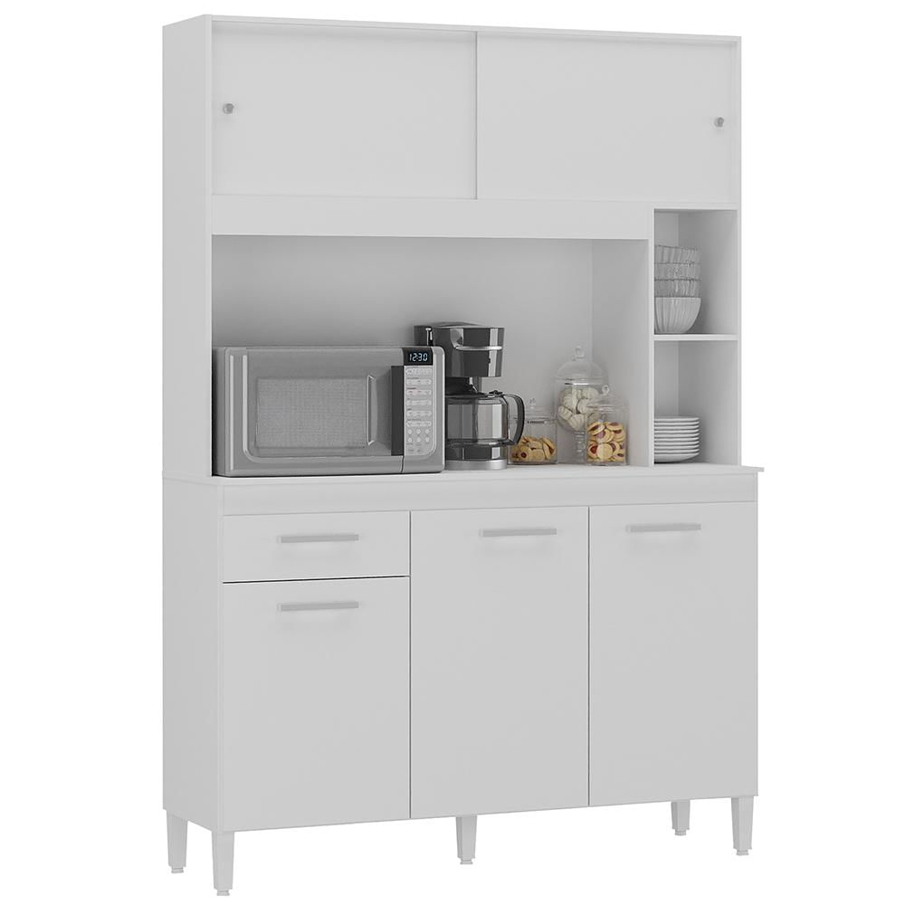 Armario Cozinha Ceara Com 5 Portas Branco