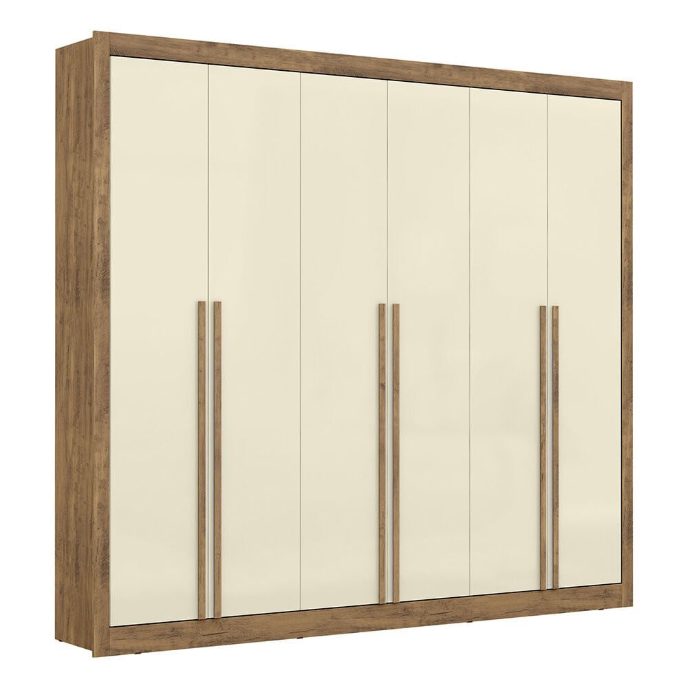 Guarda-roupa 6 Portas 6 Gavetas Maxel, Mdp, Cannes