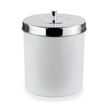 Lixeira Cesto De Lixo Com Aro Interno 5l Tampa Inox Cozinha