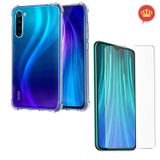 Capa Antishock Xiaomi Redmi Note 8 + Película de Vidro Transparente