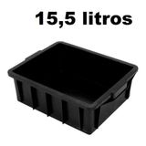 Caixa Plastica Organizadora 15,5l Com Tampa Tipo Container