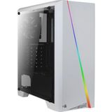 Gabinete Gamer Aerocool Cylon Branco Rgb Lateral Acrílico