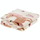 Manta Solteiro Kids Flannel Microfibra 1 Peça Unicornio