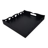Bandeja De Coração Para Café Da Manhã 100% Mdf (35x30x05) Preto