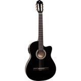 Violão Giannini Nf14 Ceqbk Eletroacústico Nylon Preto