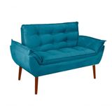 Namoradeira Opala Elegante Suede Azul Tiffany