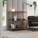 Prateleira Multiuso Industrial Córdoba 95cm Cobre E Carvalho - Cor: Marrom