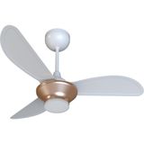 Ventilador De Teto Ventisol Mistral 3 Pás Branco-bronze Bivolt