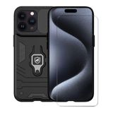 Kit Capa Defender E Pelicula Nano Vidro Para Iphone 15 Pro Max - Gshield