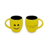 Caneca de Ceramica Emojis Felicidade 10X8cm