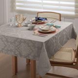 Toalha De Mesa 160x210 Damask Ligamento Cetim 6 Lugares Fendi