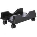 Suporte Para Cpu Ajustável Com Rodizios - Preto