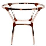 Mesa Ascoli Em Alumínio 70cm Altura X 80cm Trama Original Argila
