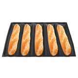 Assadeira Hztyyier Baguette Pans Antiaderente De Silicone Preta