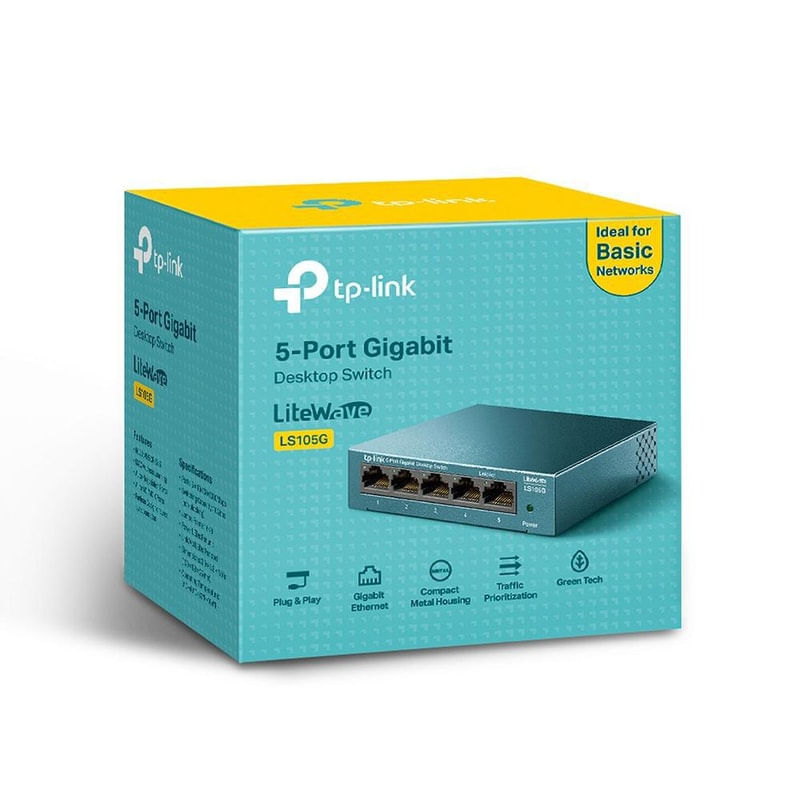 Switch Tp-Link 5 Portas – Ls105G